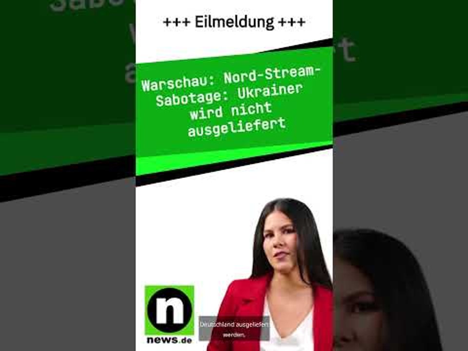 Nord-Stream-Sabotage: Ukrainer wird nicht ausgeliefert