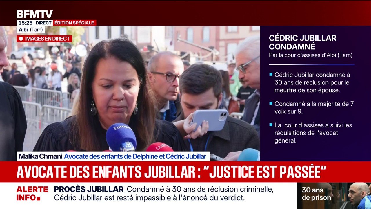 Condamnation de Cédric Jubillar: "Justice est passée"  affirme Me Malika Chmani, avocate des enfants de Delphine et Cédric Jubillar