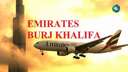 Emirates A380 Soars Near Burj Khalifa ✨