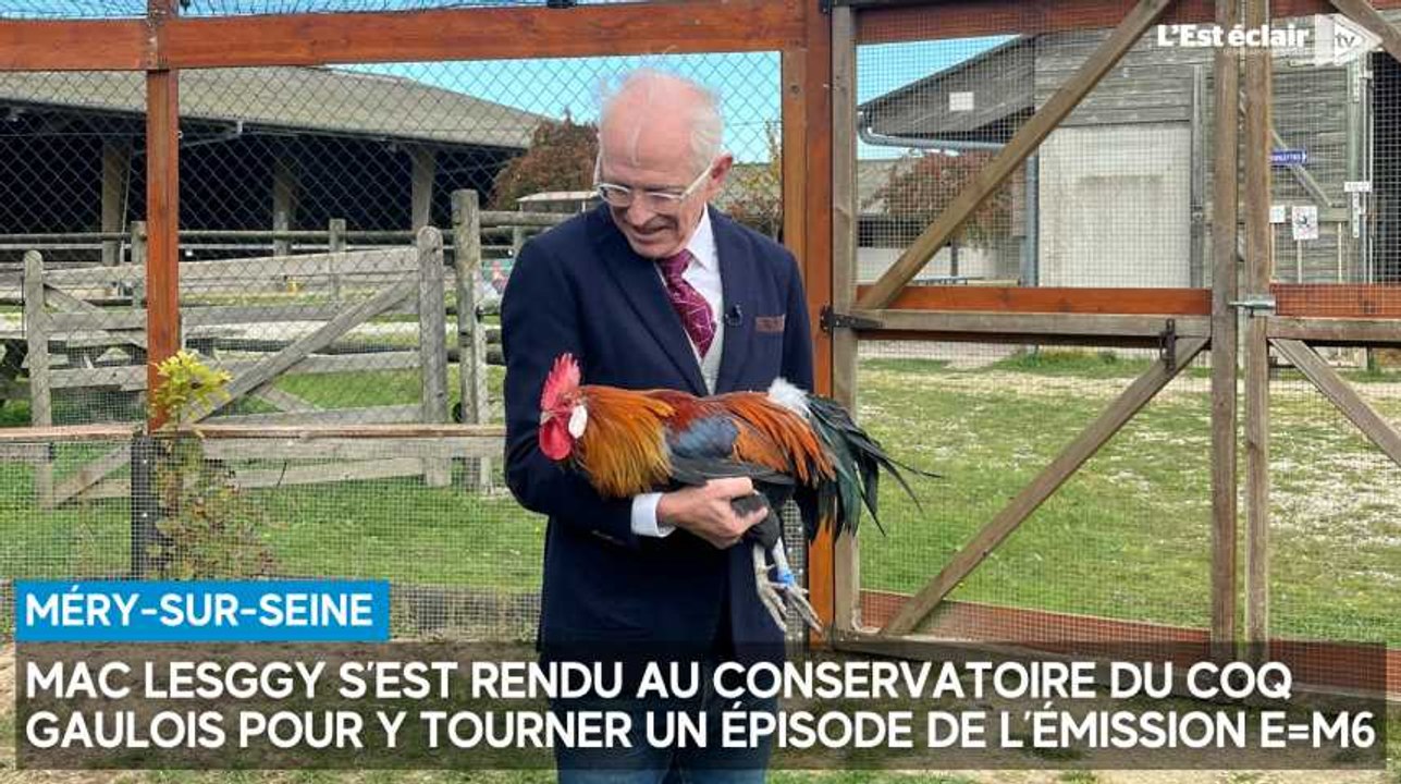 Mac Lesggy présent au Conservatoire du coq gaulois pour le tournage d'un épisode de l'émission E=M6
