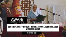 Death penalty sought for ex-Bangladesh leader Sheikh Hasina