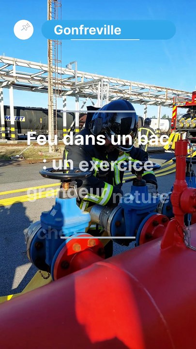 Exercice grandeur nature dans une usine près du Havre