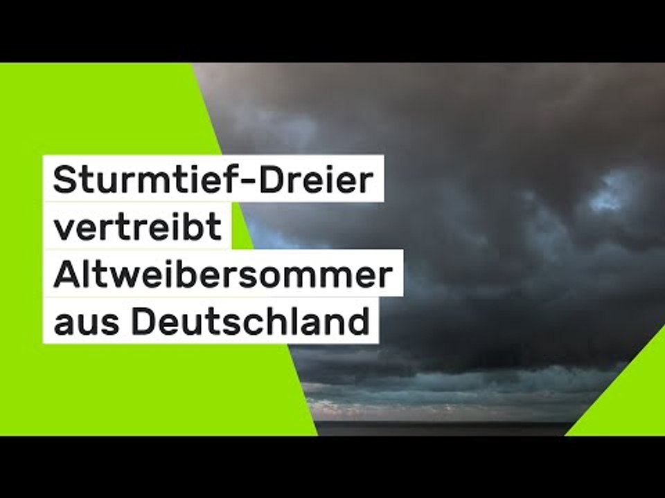 Sturmtief-Dreier vertreibt Altweibersommer aus Deutschland