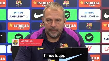 Barcelona 'aren't happy' about Miami game - Flick
