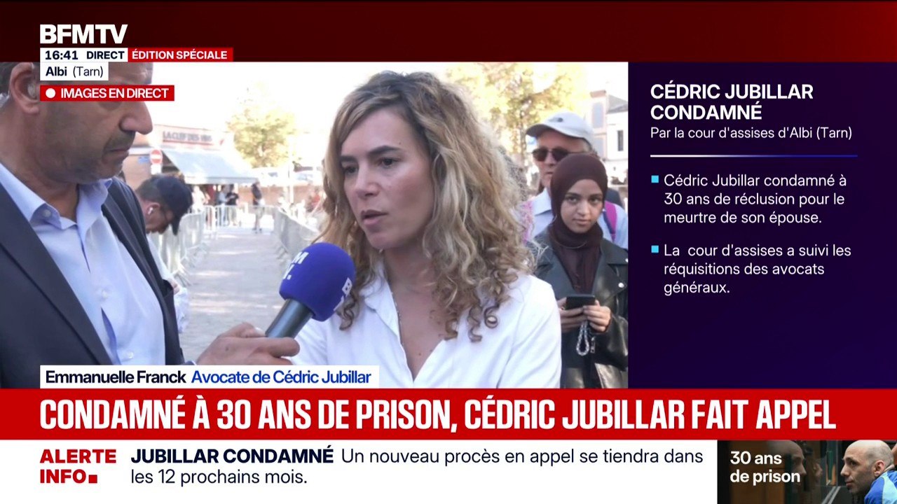 Condamnation de Cédric Jubillar: "Sur des éléments du dossier, nous avons considéré que cette enquête était extrêmement peu satisfaisante", dit Me Emmanuelle Franck, avocate de Cédric Jubillar
