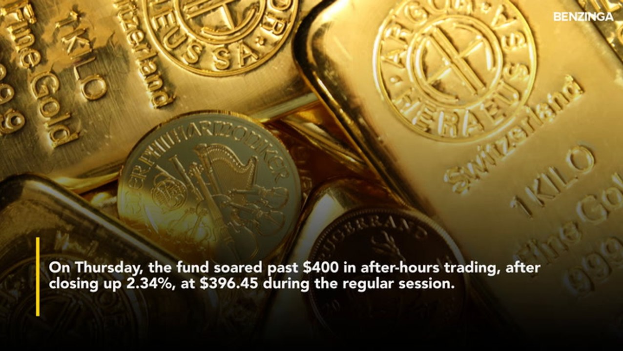 Gold ETFs Continue To Shine- GLD Zooms Past $400 After Hours As Gold Closes In On $4,400