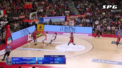 Taze Moore Highlights 12 Pts, 6 Ast vs Olimpia Milan