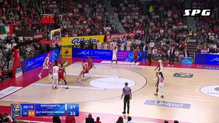 Olivier Nkamhoua Highlights 16 Pts, 2 Ast vs Olimpia Milan