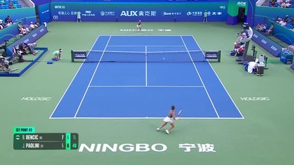 Ningbo - Paolini renverse Bencic et se hisse en demi-finale