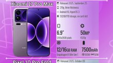 RedMagic 11 Pro+ VS Xiaomi 17 Pro Max vs Pixel 10 Pro Fold