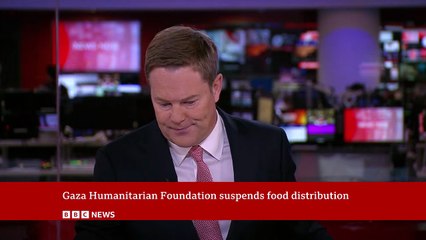 Gaza Humanitarian Foundation stops operations after ceasefire - BBC News - YouTube