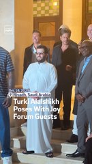 Turki Alalshikh Poses With Joy Forum Guests