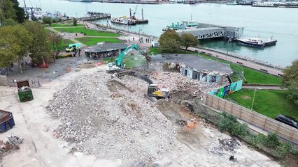 Update on Gosport bus stop demolition in Gosport on Friday 17th October 2025