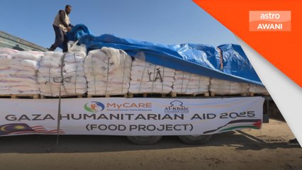 Trak bantuan MyCARE tiba di Gaza