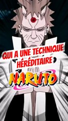 Cite des personnages avec des techniques héréditaires dans NARUTO