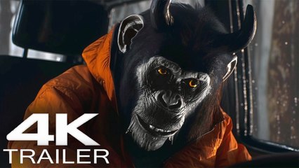 PRIMATE - Official Trailer (2026) Possessed Monkey, New Movie Trailers 4K