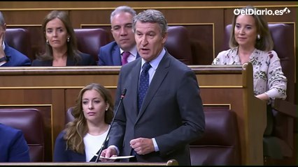 Feijóo y Abascal plantean cuestiones similares en la sesión de control al Gobierno