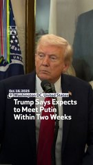 Trump Says  Expects to Meet Putin Within Two Weeks