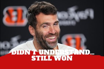 Joe Flacco didn’t even understand the play calls yet he still cooked