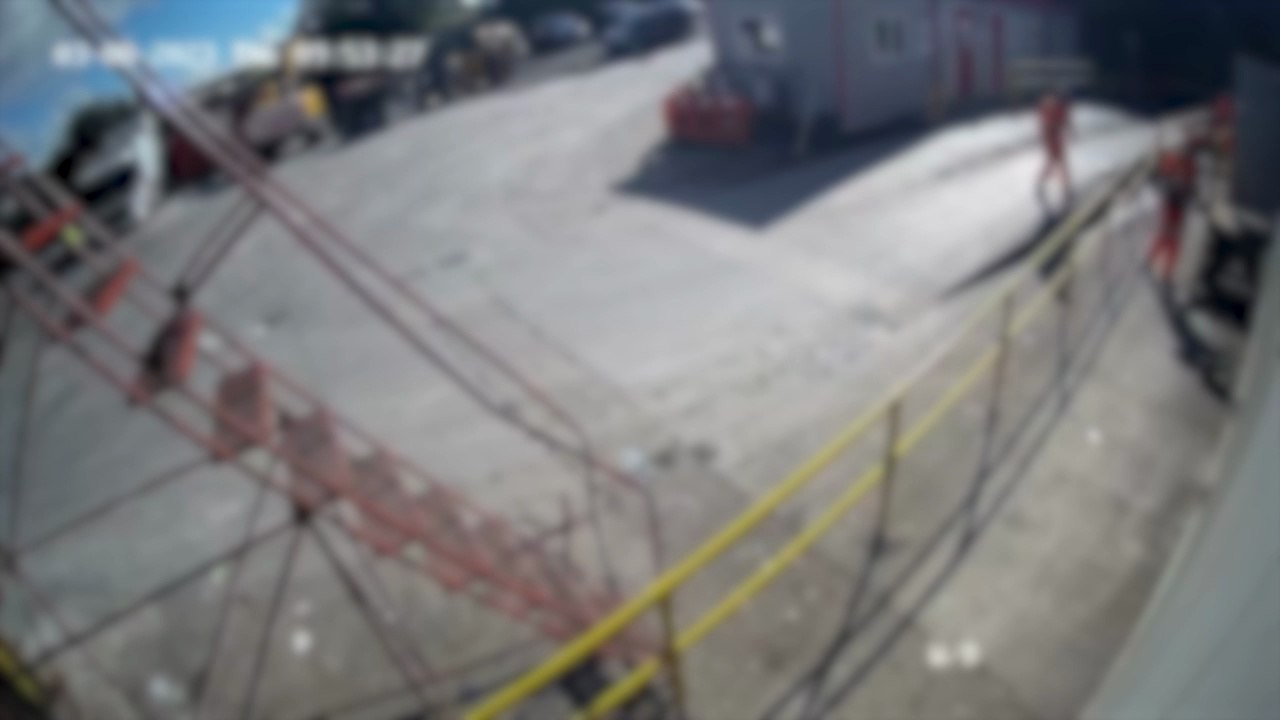 CCTV footage from Biffa's Bradford site