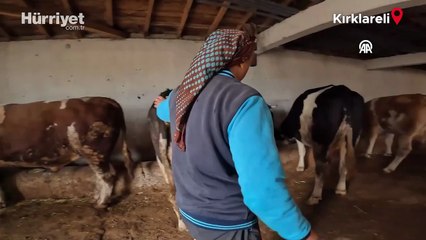 Gelin geldiği köyde devlet desteğiyle sürü sahibi oldu!