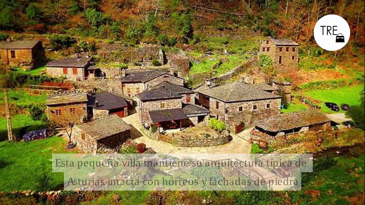 El pueblo rural de Asturias con molinos y cascadas entre casas de piedra: ideal para una excursión