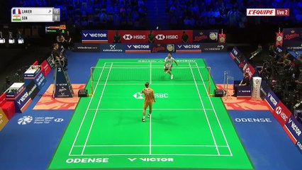 Alex Lanier impressionnant face à Lakshya Sen - Badminton - Open du Danemark