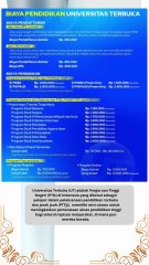 biaya pendidikan universitas terbuka