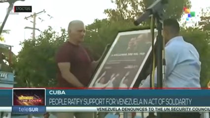 Cuba, people ratify support for Venezuela in act of solidarity