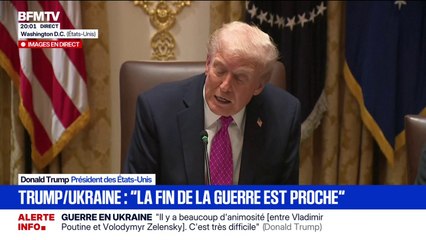Guerre en Ukraine: "J'avais pensé que ce serait plus simple" de régler le conflit, confie Donald Trump