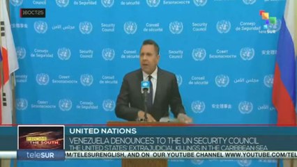 Venezuela denounces to the UN Security Council the U.S. extrajudicial killings in the Caribbean Sea