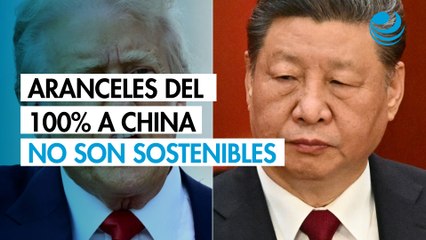 Trump dice que los aranceles del 100% a China no son sostenibles y confirma reunión con Xi