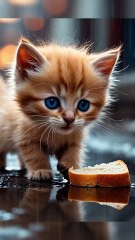 What Happens When a Kitten Tries Bread?