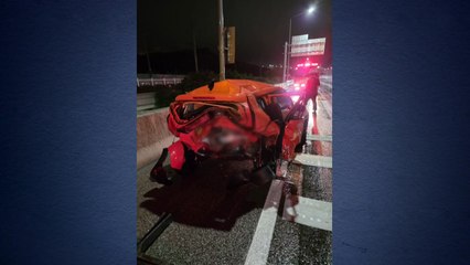 인천공항고속도로에서 택시 등 3대 추돌...4명 다쳐 / YTN