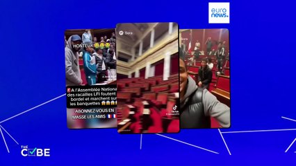 راستی آزمایی: آیا گروهی از نوجوانان در مجلس ملی فرانسه هرج‌ومرج به‌پا کردند؟