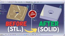 CATIA Reverse Engineering - from STL to Solid Body
