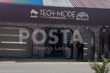 Ladrones se llevan 100 mil pesos y armas de empresa en García