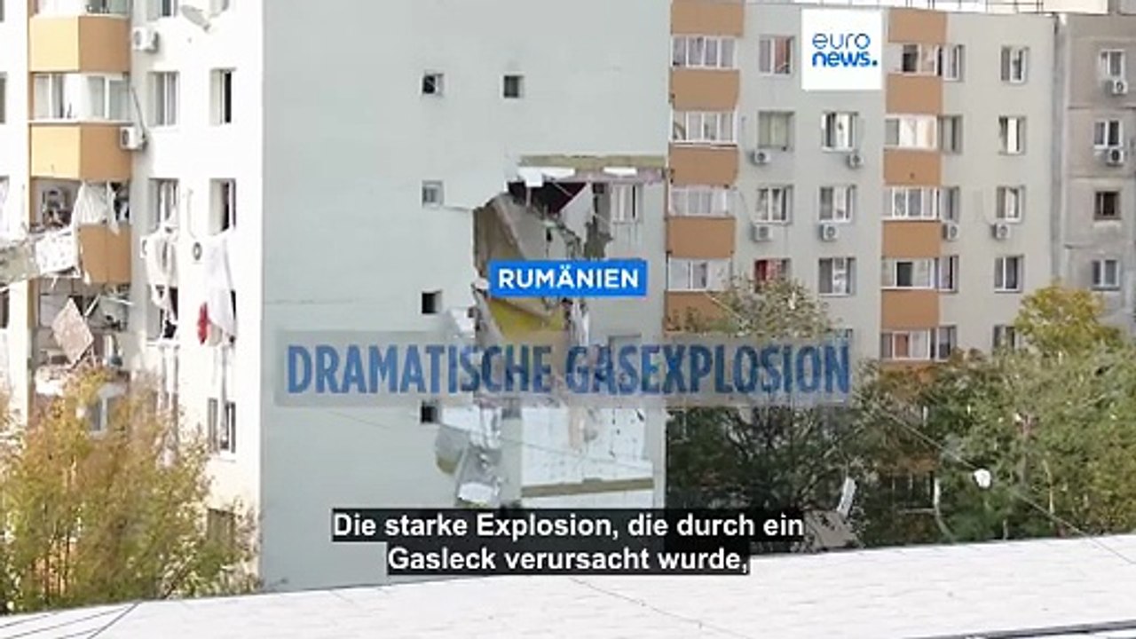 Mindestens drei Tote und viele Verletzte bei Explosion in Wohnblock in Rumänien