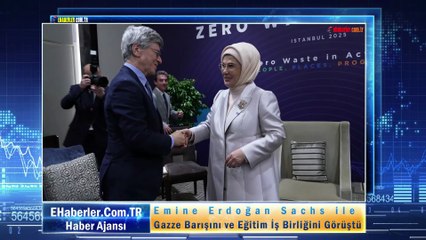 Emine Erdoğan Sachs ile Gazze Barışını ve Eğitim İş Birliğini Görüştü
