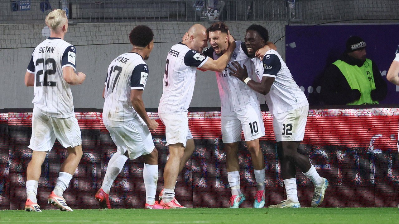 Erst Ecken-Variante, dann abgefälschter Volley: Mannheim jubelt