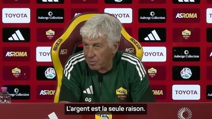 Roma - Gasperini : "Nous affrontons la meilleure équipe d'Italie"