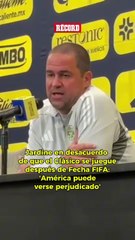 Jardine se quejó de que el Clásico ante Cruz Azul sea después de fecha FIFA