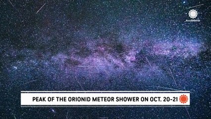 Peak of the Orionid meteor shower on the night of Oct. 20-21