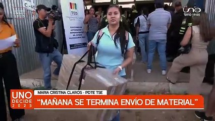 MAÑANA SE TERMINA DE ENVIAR MATERIAL ELECTORAL EN SCZ