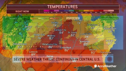 Severe weather threat ramps up in the central US on Saturday