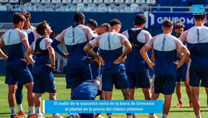 El audio de la supuesta visita de la barra de Gimnasia al plantel en la previa del clásico