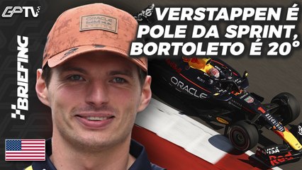 VERSTAPPEN BATE McLAREN e É POLE da CORRIDA SPRINT nos EUA | BRIEFING [grande premio]