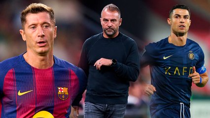 Hansi Flick y la comparación de Lewandowski con Cristiano Ronaldo