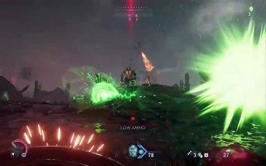 Just like Doom guy to "jump" in Guns Blazing.