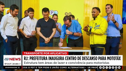 Prefeitura do RJ inaugura centro de descanso para mototaxistas e entregadores
